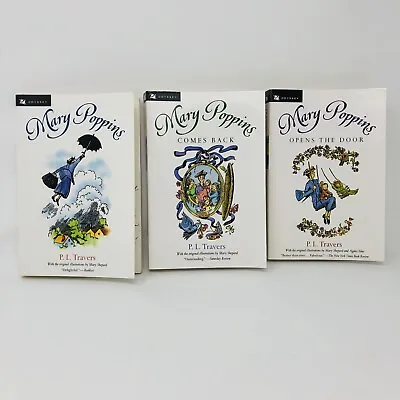 Set Of 3 Mary Poppins Paperback Books By P. L. Travers (1997) • $11.99