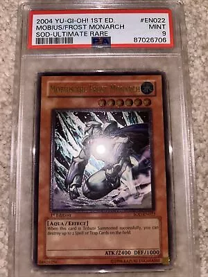 Yugioh Mobius The Frost Monarch Ultimate Rare PSA 9 Soul Of The Duelist 1st Ed • $348.47