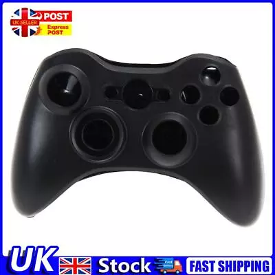 Wireless Controller Full Case Shell Cover + Buttons For XBox 360 Black UK • £7.19