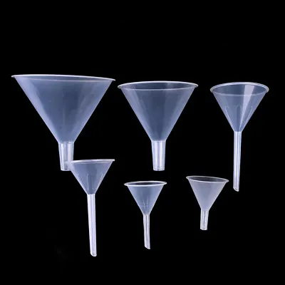 Lab Mini Clear Plastic Filling Funnel For Atomizers Perfume Diffuser BottlY-WR • $2.12