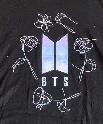 BTS T Shirt K Pop T Shirt EDM T Shirt Hip Hop T Shirt Mens Large Concert T Shirt • $10.13