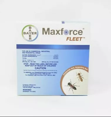 Bayer Maxforce Fleet Ant Gel Fipronil 4 Tubes X 27 Grams Carpenter Pharoah Thief • $40