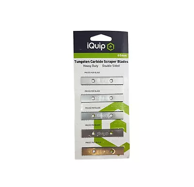 Iquip Tungsten Carbide Scraper Blades 60mm X 1 • $21.10