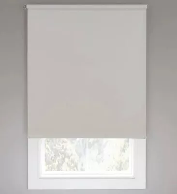 37” W X 78” StyleWell Cordless Blackout Roller Shades - Cream White Vinyl • $7.99