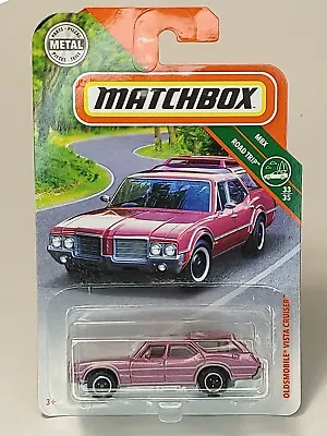 2018 Matchbox #116 Oldsmobile Vista Cruiser Pink MBX Road Trip 1:64 1971 Model • $5.99