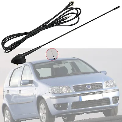 Universal Roof Mount AM/FM Car Radio Stereo Aerial Mast Antenna + Base + Cable • $13.99