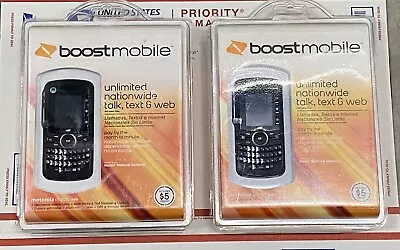 Motorola Clutch I465 - Black (Boost Mobile) Cellular Phone Sealed • $39.99