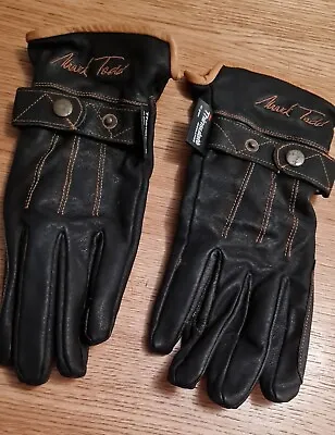Mark Todd Thinsulate Gloves Adults Winter Leather Riding Glove Black  Medium • £6.25