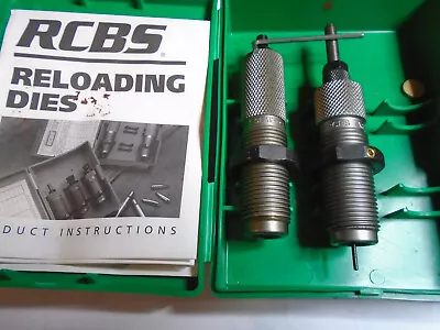 2 RCBS 7 X 57 MAUSER   2 Dies In Plastic BOX W Wrench INSTRUCTIONS     RLBP03 • $31