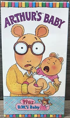 ARTHUR’S BABY Plus D.W.’S Baby • 1997 VHS Two Great Adventures By Mark Brown • $4.49