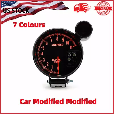 High Quality Car RPM 5'' Auto Tachometer Gauge 7color Backlight LED Shift Light • $54.28