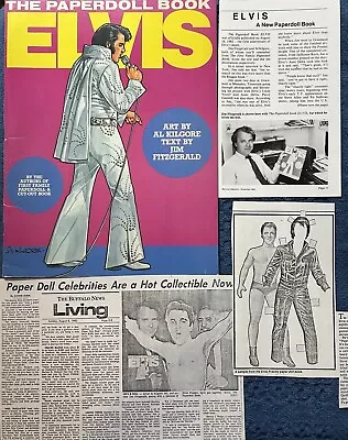 Elvis Paperdoll Book Uncut & News Articles • $10