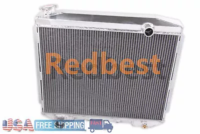 4 Row Radiator For 1957-59 58 Ford Fairlane Ranchero Skyliner/ Edsel Victoria V8 • $146