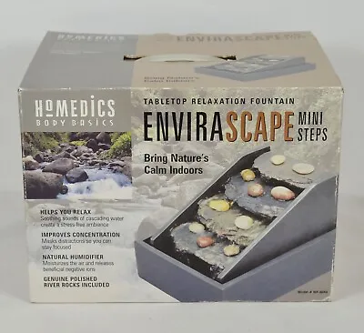 Homedics Envirascape Water Steps Fountain Model WF-MINI Tabletop Relaxation • $29.99