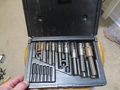 LOT 9 Pieces 1908 WALTON TOOLS FLUTE TAP EXTRACTORS MACHINISTS TOOL KIT W/ CASE • $9.99