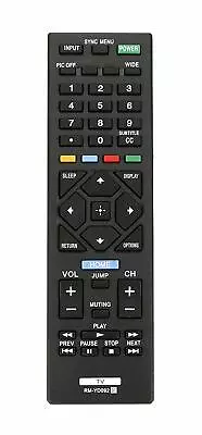 New Remote Replaced RM-YD092 For Sony Smart BraviaTV RM-YD037 KDL-46R450A • $7.26