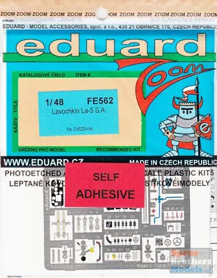 EDUFE562 1:48 Eduard Zoom Color PE - La-5 (ZVE Kit) #FE562 • $19.84