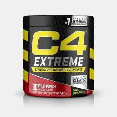 C4 Extreme Expolisive Pre-Workout 30 Servings Fruit Punch Exp11/2023 • $17.99