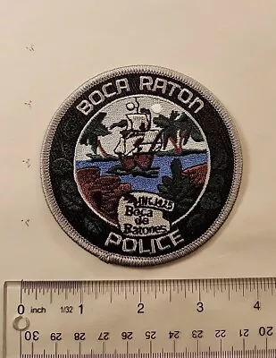 Vintage Obsolete Design Police Department Office Patch Boca Raton Free Shipping • $9