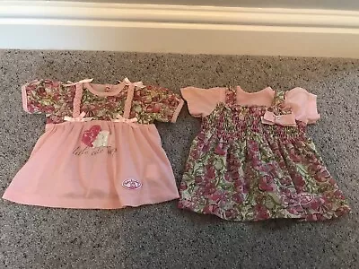 Zapf Creation Baby Annabell Dress X2 Bundle Pink To Fit 43cm Doll • £8