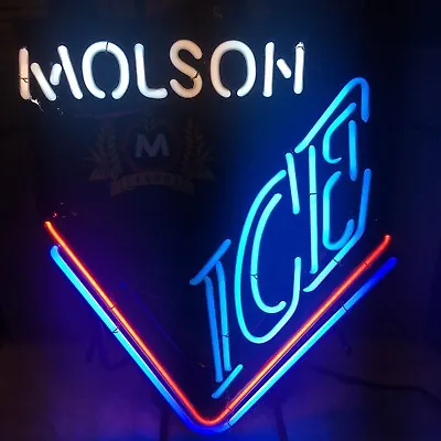 Vintage Molson Ice Canada Neon Beer Sign  • $232.75