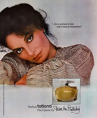 1982 TATIANA Perfume By DIANE VON FURSTENBERG ~ VINTAGE PRINT AD • $9.99