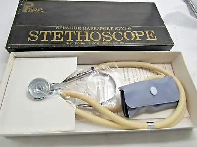 Sprague Rappaport Stethoscope White Model 105 Prestige Medical Vintage New • $19.50