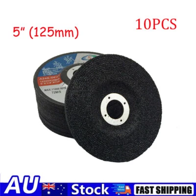 $29.49 • Buy 10PCS 5  125mm Grinding Discs Wheels Angle Grinder Metal Steel Cutting Sanding