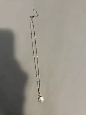 Madewell Gold / Silver Tone Necklace With Small Circle Pendant 17  • $16