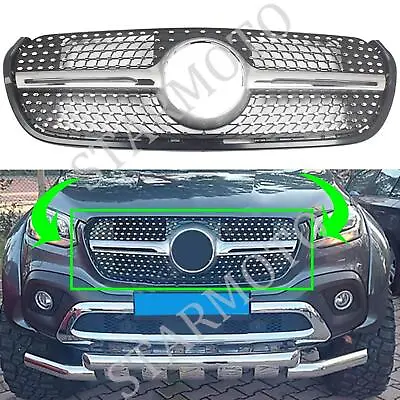 Front Racing Facelift Grills For Benz X-Class W470 X470 X250D X350D 2017-2019 • $299.17