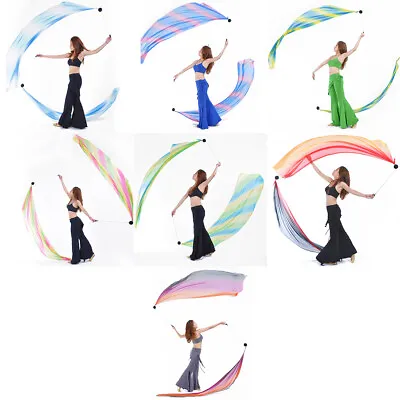 £14.65 • Buy Flowing Silk Veil Poi Thrown Balls For Professional   Belly Dance Hand