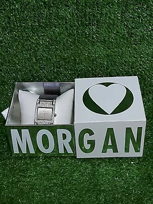 Ladies MORGAN Quartz Wrist Watch - Silver Tone With Diamante Accents • $18.65