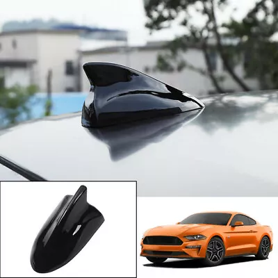 Fit For 2015-2021 Ford Mustang ABS Black Roof Shark Fin Antenna Cover Radio Trim • $22.49