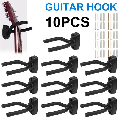 1-10 PACK Guitar Hanger Hook Holder Wall Mount Display Acoustic Electric. GRJ-Q2 • $13.95