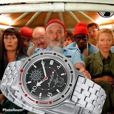 New Mens Watch Vostok In Style The Life Aquatic With Steve Zissou 420526 (20ATM) • $119.90