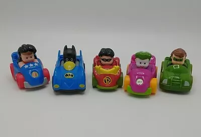 Fisher Price Little People Super Heroes Wheelies Cars Racers Batman Joker  • $18.60