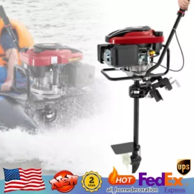 8HP 4-Stroke Fishing Boat Engine Air-Cooled TCI Outboard Motor 196CC Gasoline • $444