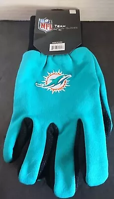 NEW Miami Dolphins NFL Team Sport Utility Gloves W/ Old Logo One Size Fits Most • $11.99