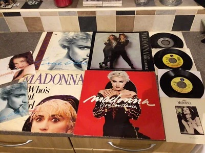 £5 • Buy Madonna - Job Lot 9 X 7” 12” Singles And AYou Can Dance LP Hanky Panky, Cherish