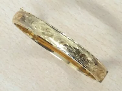 Vintage 50 Microns 9ct Rolled Gold Bangle 1950  • £58