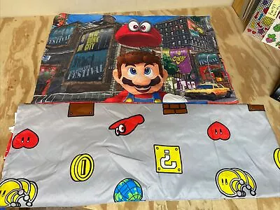 Super Mario Twin Flat Sheet With Pillowcase • $13.99