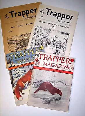 Four Old Copies Of THE TRAPPER MAGAZINE Traps Trapping Newhouse • $20