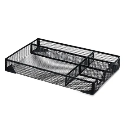 Mesh Desktop Organizer Box 5 Grid Desk Organizer Storage Desk Drawer Organizer • £15.84