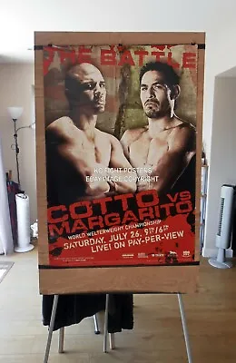 MIGUEL COTTO Vs. ANTONIO MARGARITO (1) : Original HBO CCTV Boxing Poster 30D • $157.87