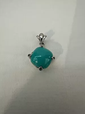 Vintage Sterling Silver 925 Turquoise Pendant • $20