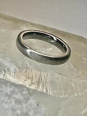 Milor Band Plain Ring Italy Size 5.75 Sterling Silver Wedding Women • $58