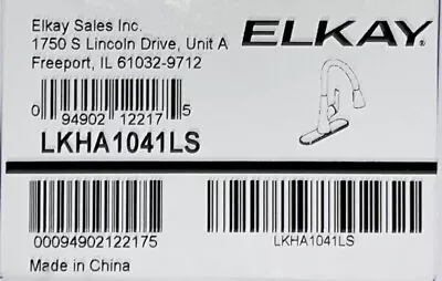 ELKAY LKHA1041LS Harmony Single Hole Kitchen Faucet Lustrous Steel *NIOB • $139.99