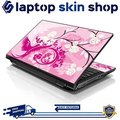 Laptop Skin Sticker Notebook Decal Cover Pink Birds For Acer Dell Apple 17 - 19 • $12.95
