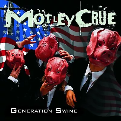 MOTLEY CRUE Generation Swine BANNER HUGE 4X4 Ft Fabric Poster Tapestry Flag Art • $29.95