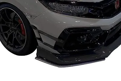 Varis Arising-ii Front Bumper Lip Guard Fit For 2017-19 Honda Civic Type R [fk8] • $1070